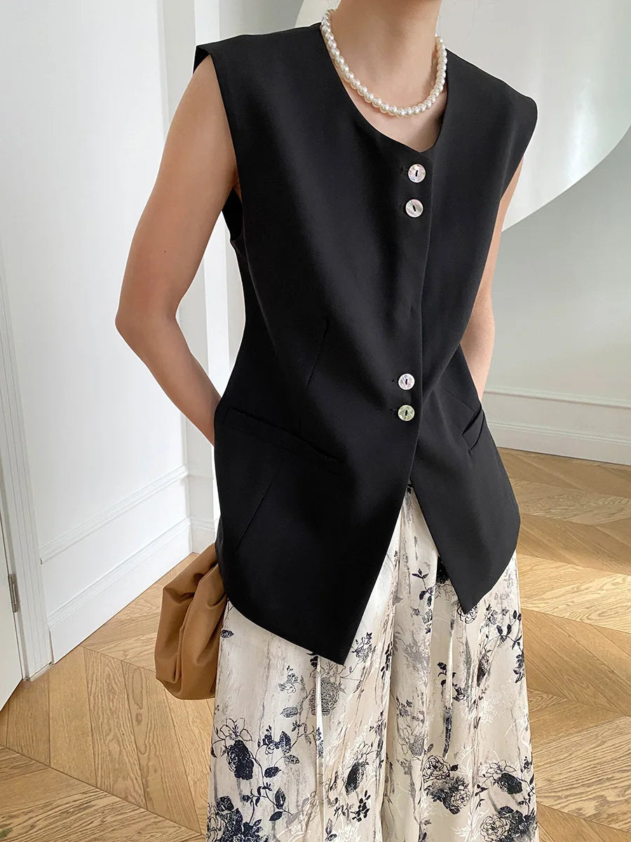 Women's Slim Fit Round Neck Tank Top