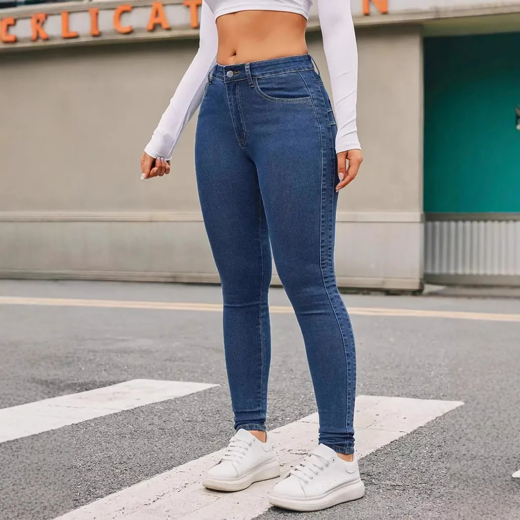 Women's High Waist Stretch Skinny Jeans