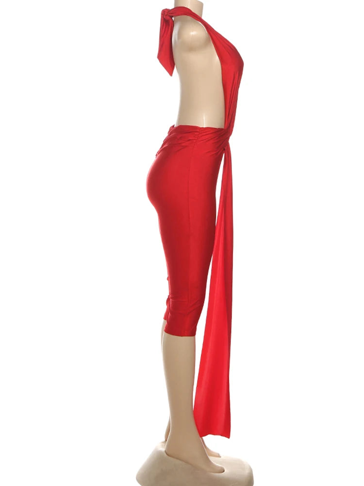 Women's Patchwork Halter Backless Romper