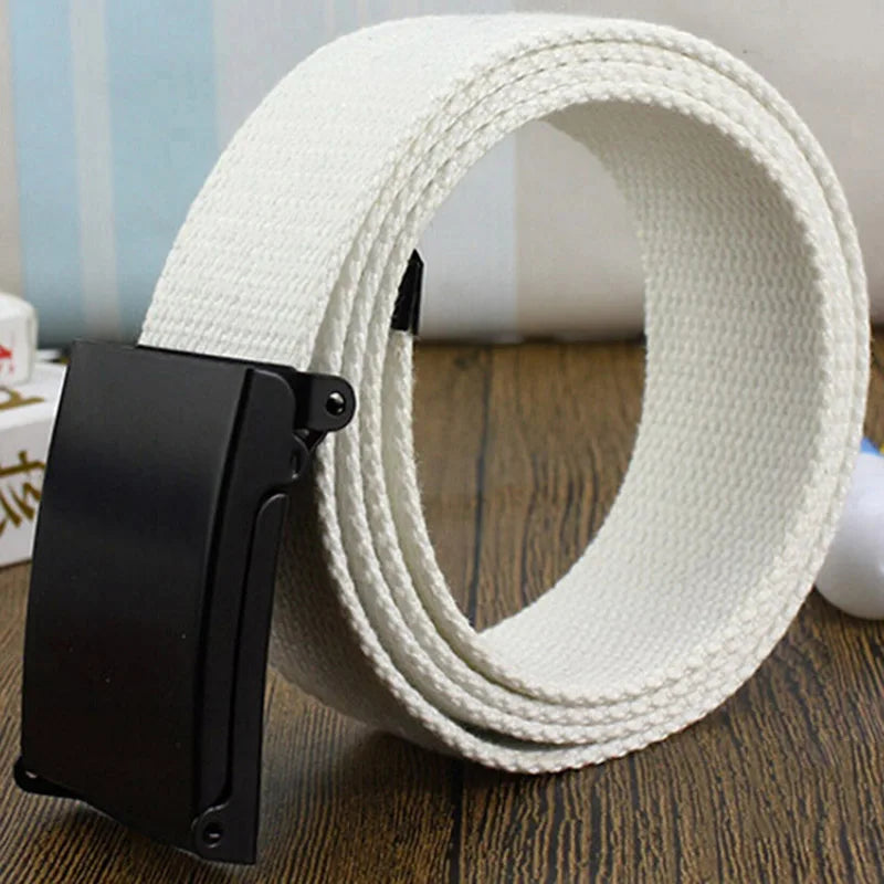 Men Female Jeans Belt Nylon Adjustable Belt Outdoor Travel Tactical Waist Belt Unisex
