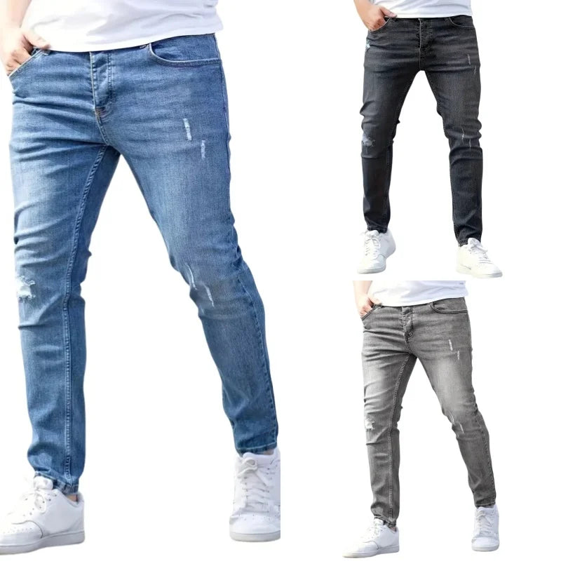 Men's Stretch Slim Fit Pencil Jeans