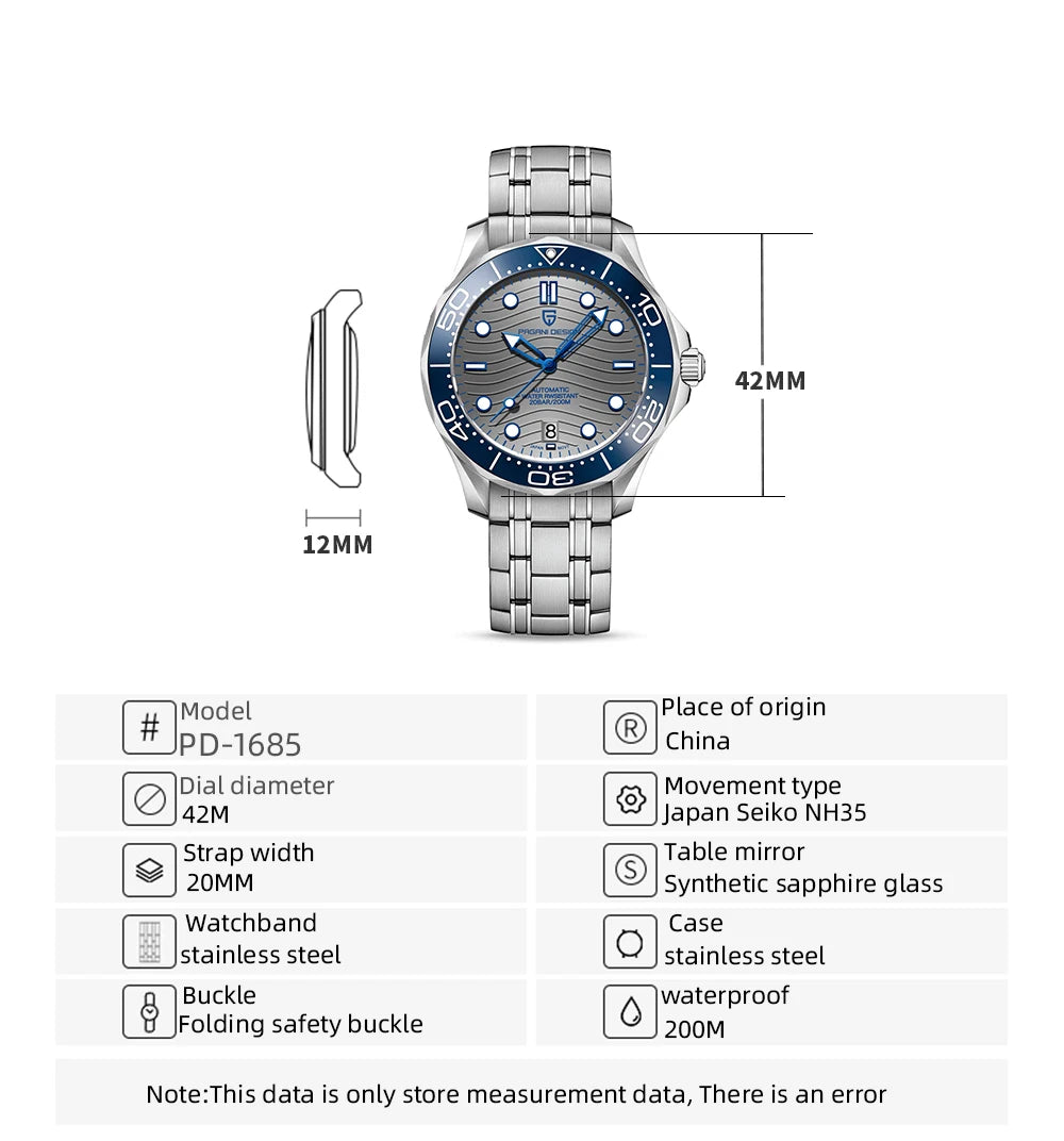 PAGANI DESIGN Automatic Mechanical Watch
