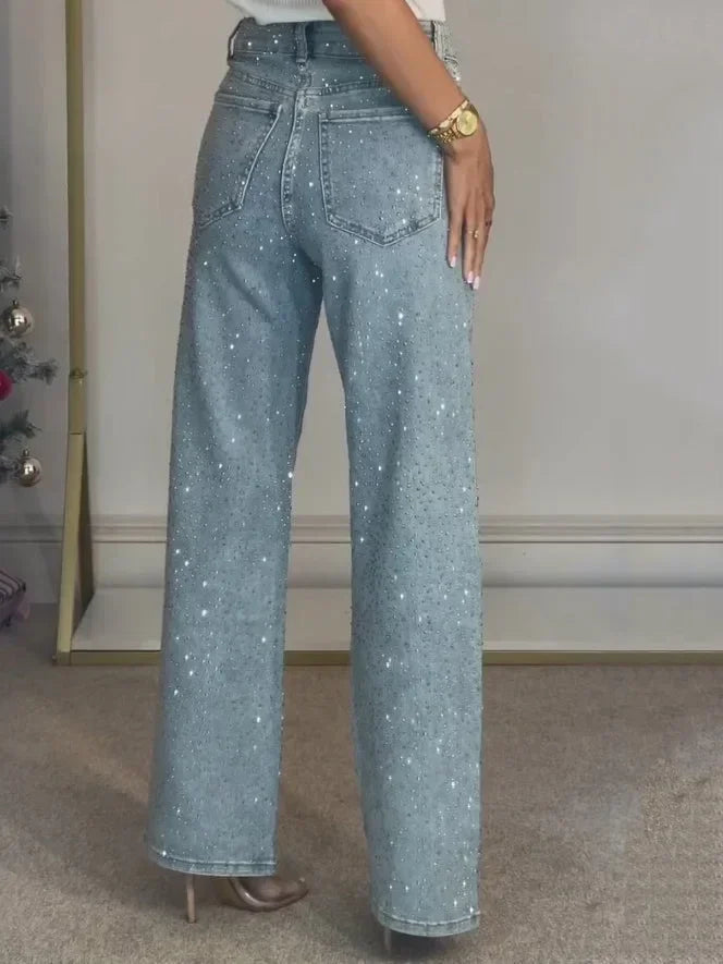 Women's High Waist Y2K Straight Mom Jeans
