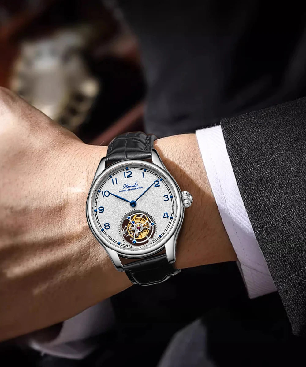HEMUDU Flying Tourbillon Skeleton Watch