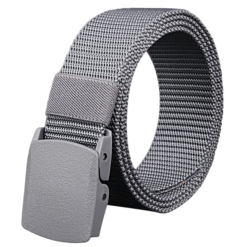 Men Female Jeans Belt Nylon Adjustable Belt Outdoor Travel Tactical Waist Belt Unisex