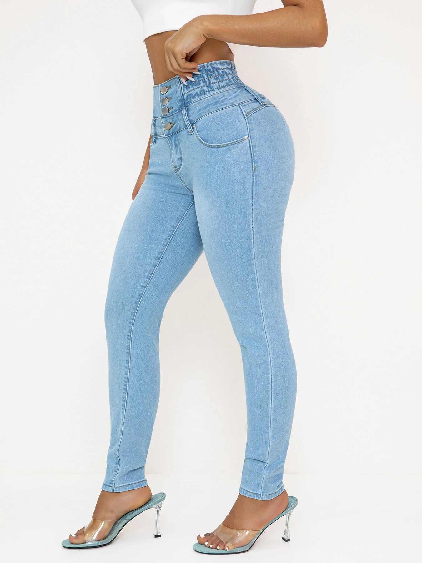 Women's High Waist Slim Fit Butt Lift Jeans