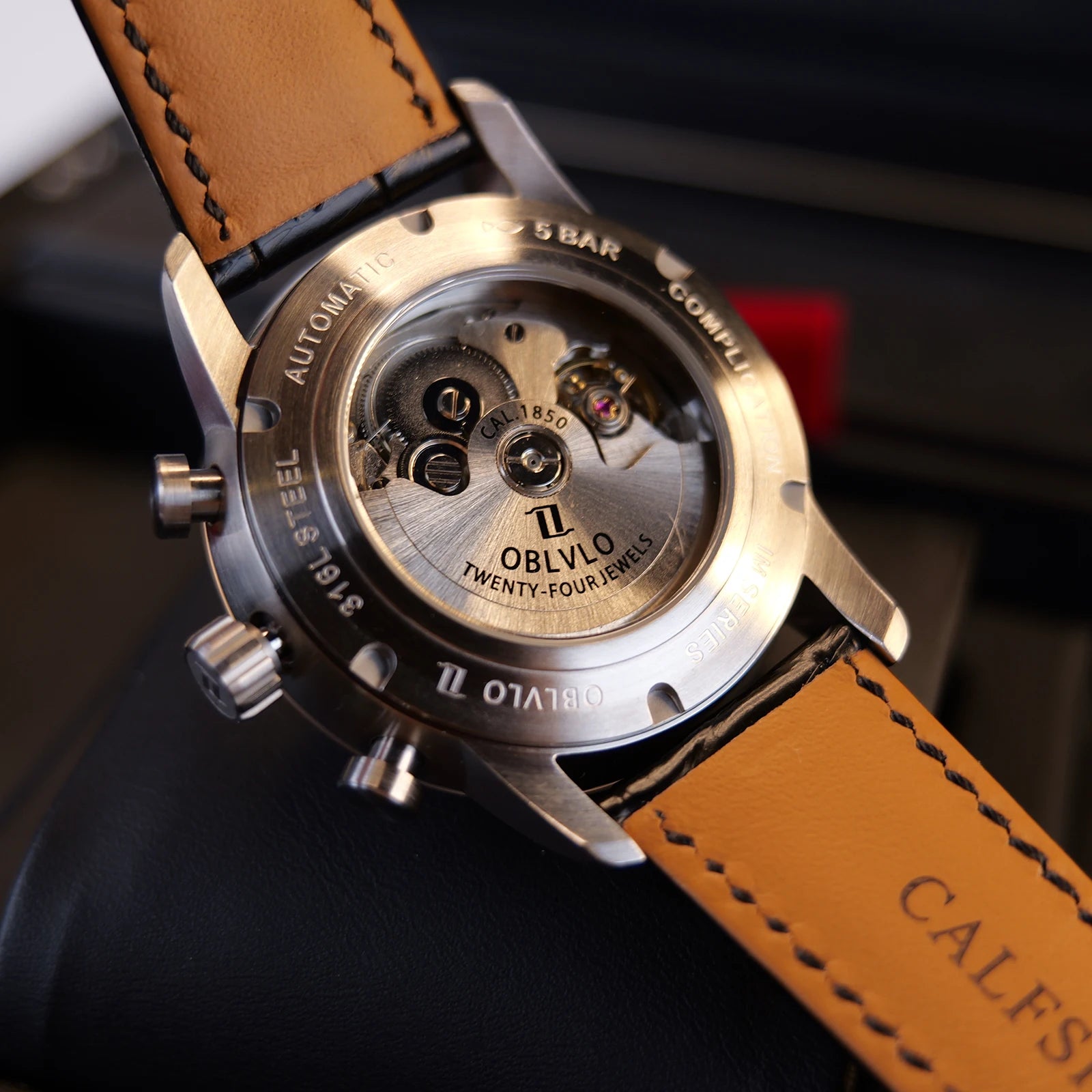 OBLVLO Men's Automatic Sapphire Watch