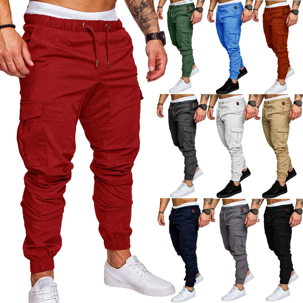 Men's Multi-Pocket Cargo Jogger Pants