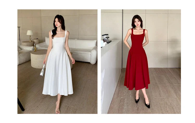 Women’s Elegant Sling Evening A-Line Dress
