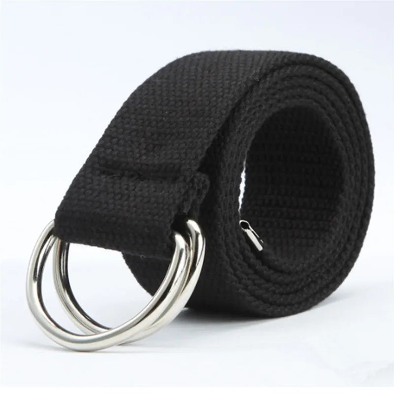 Men Female Jeans Belt Nylon Adjustable Belt Outdoor Travel Tactical Waist Belt Unisex