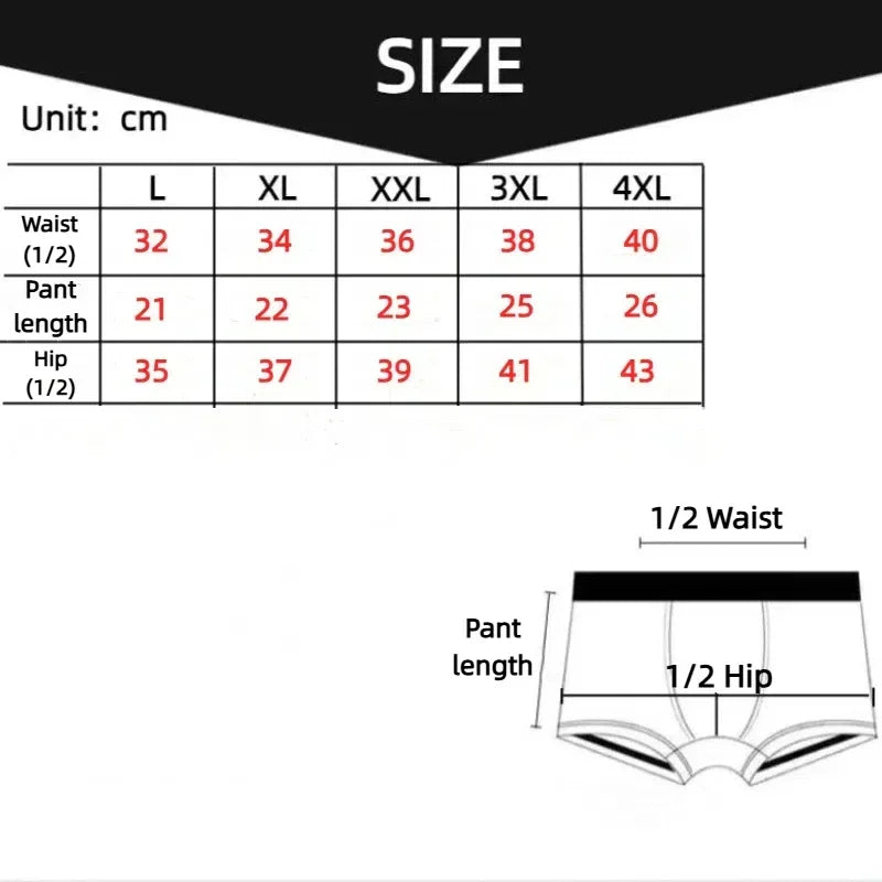 4-Pack Men's Breathable Boxer Briefs