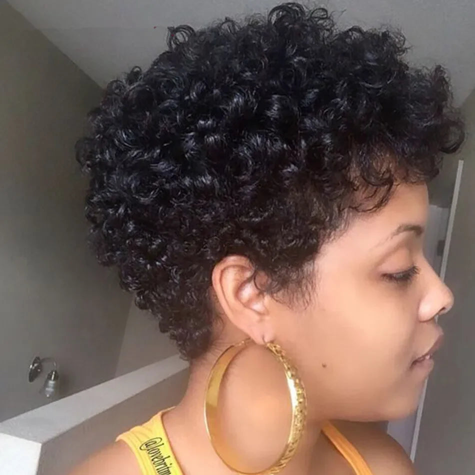 Brazilian Bouncy Curly Human Hair Bundles 6 Inch