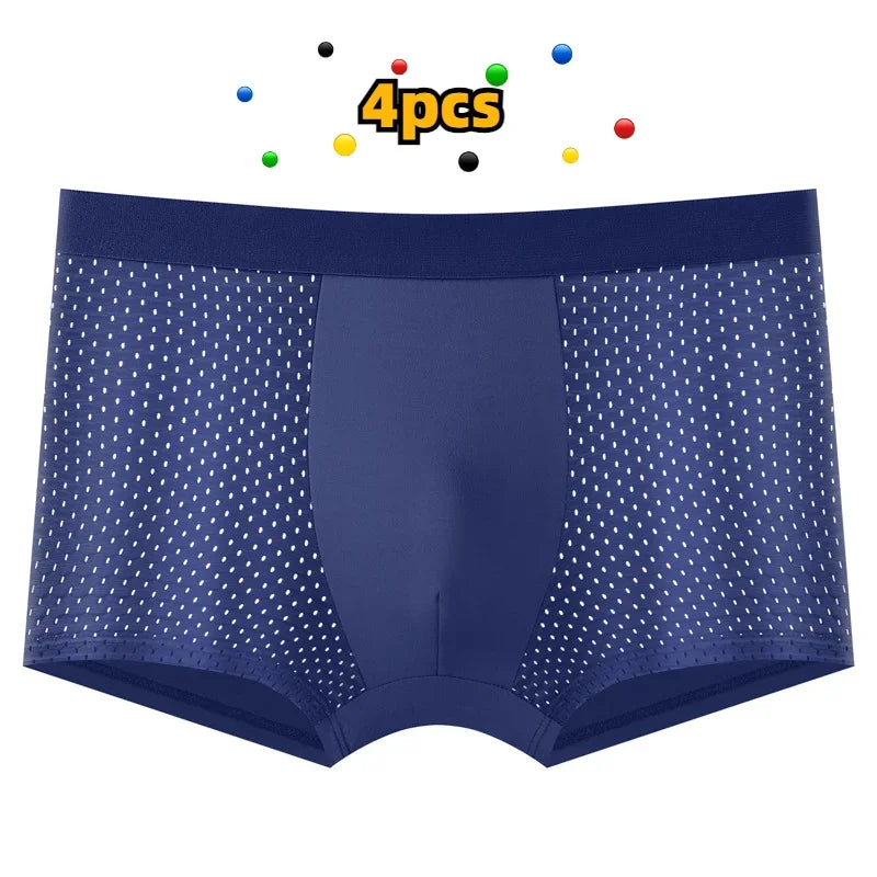 4-Pack Men's Breathable Boxer Briefs