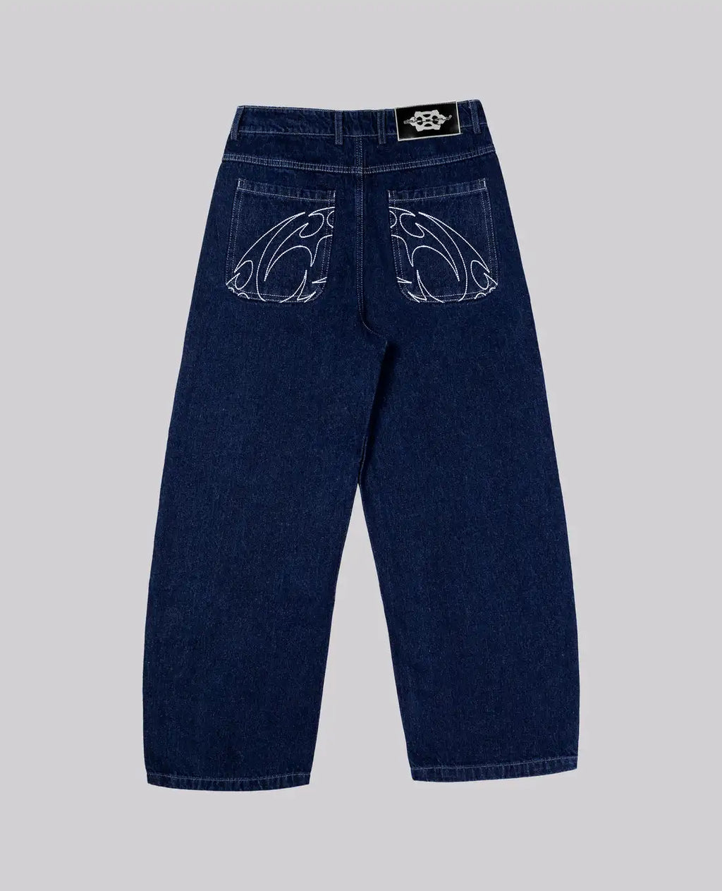 90s Retro Embroidered Straight Leg Jeans