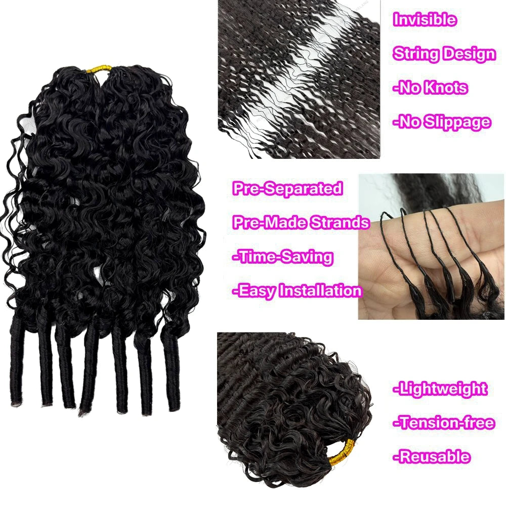 Burmese Curly Pre-Looped Human Hair Extensions