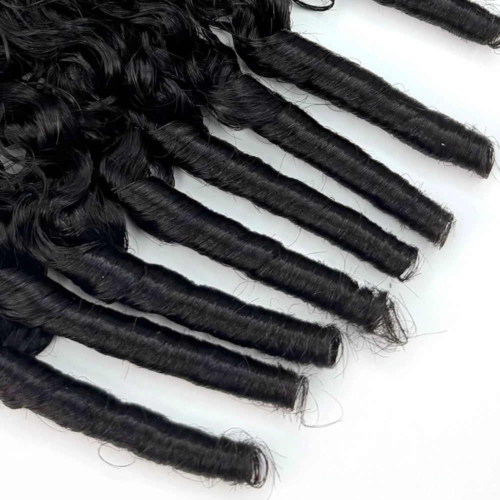 Burmese Curly Pre-Looped Human Hair Extensions