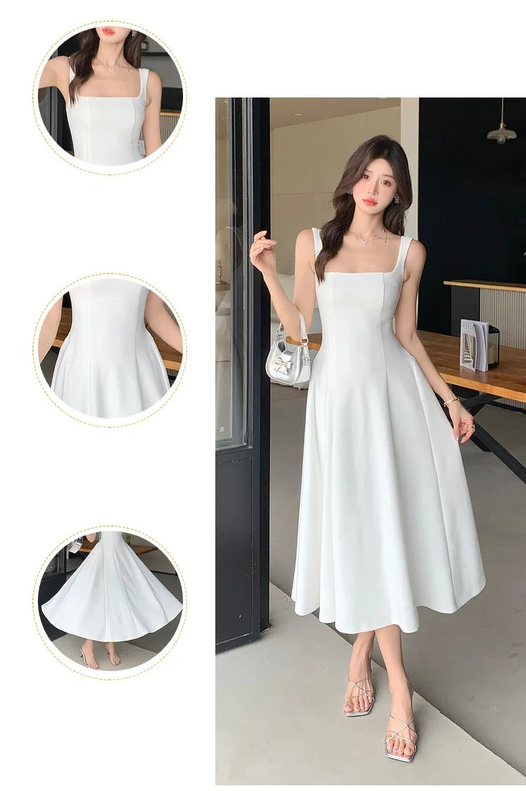 Women’s Elegant Sling Evening A-Line Dress