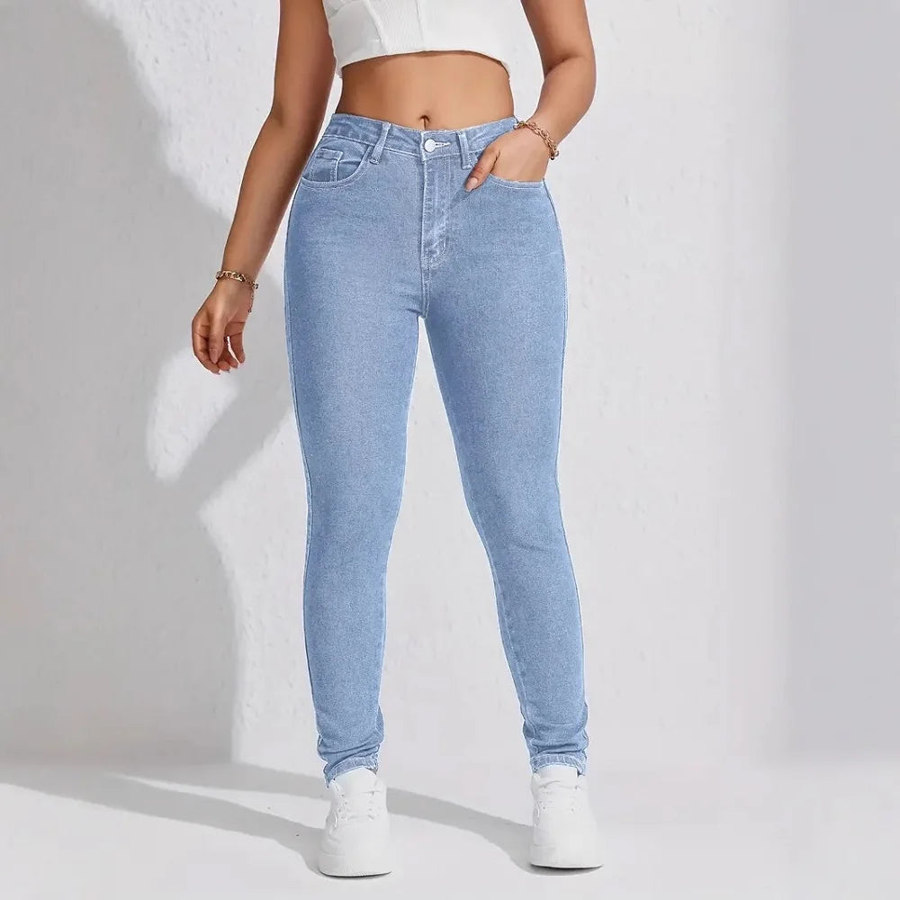 Women's High Waist Stretch Skinny Jeans