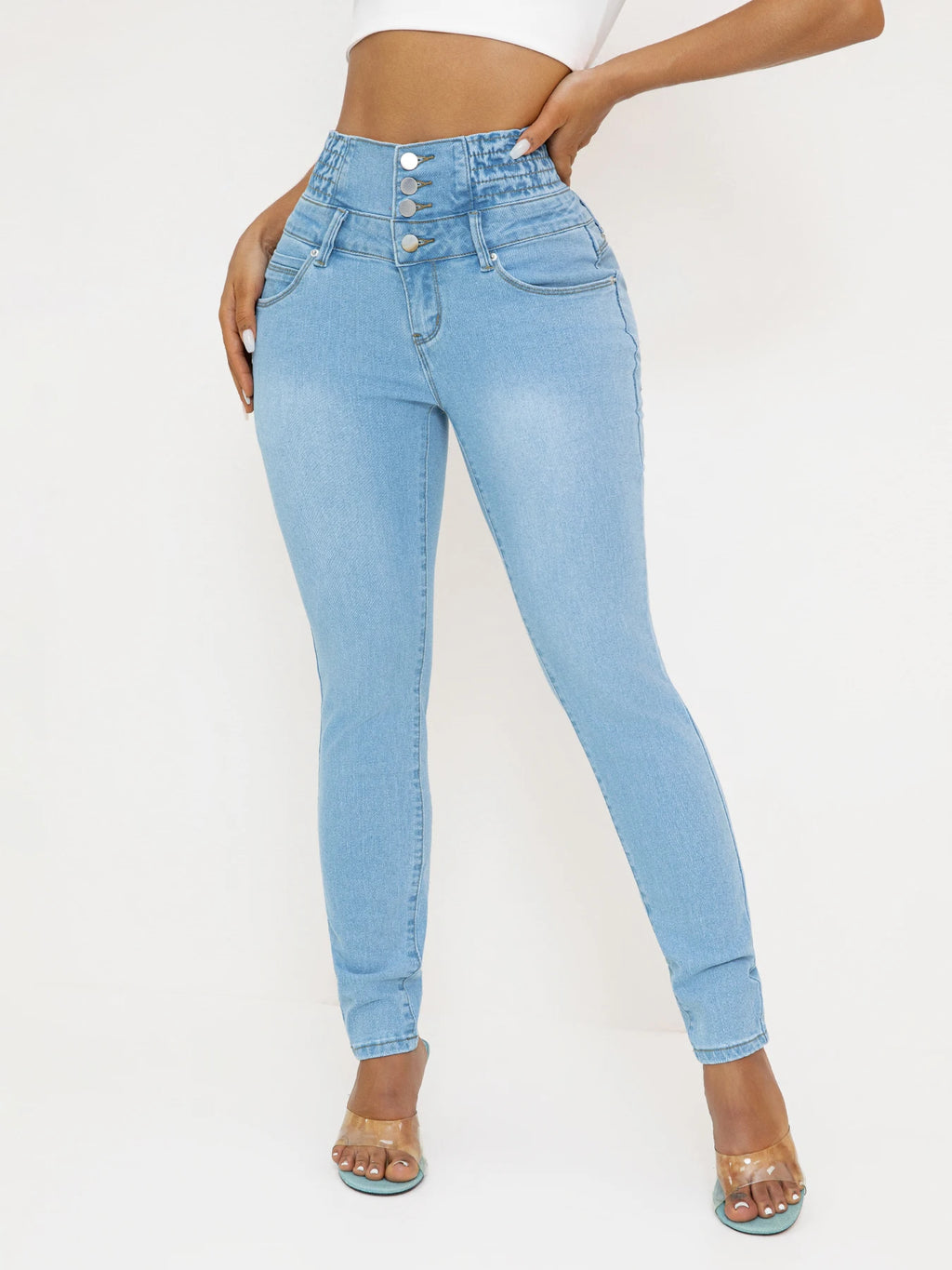 Women's High Waist Slim Fit Butt Lift Jeans