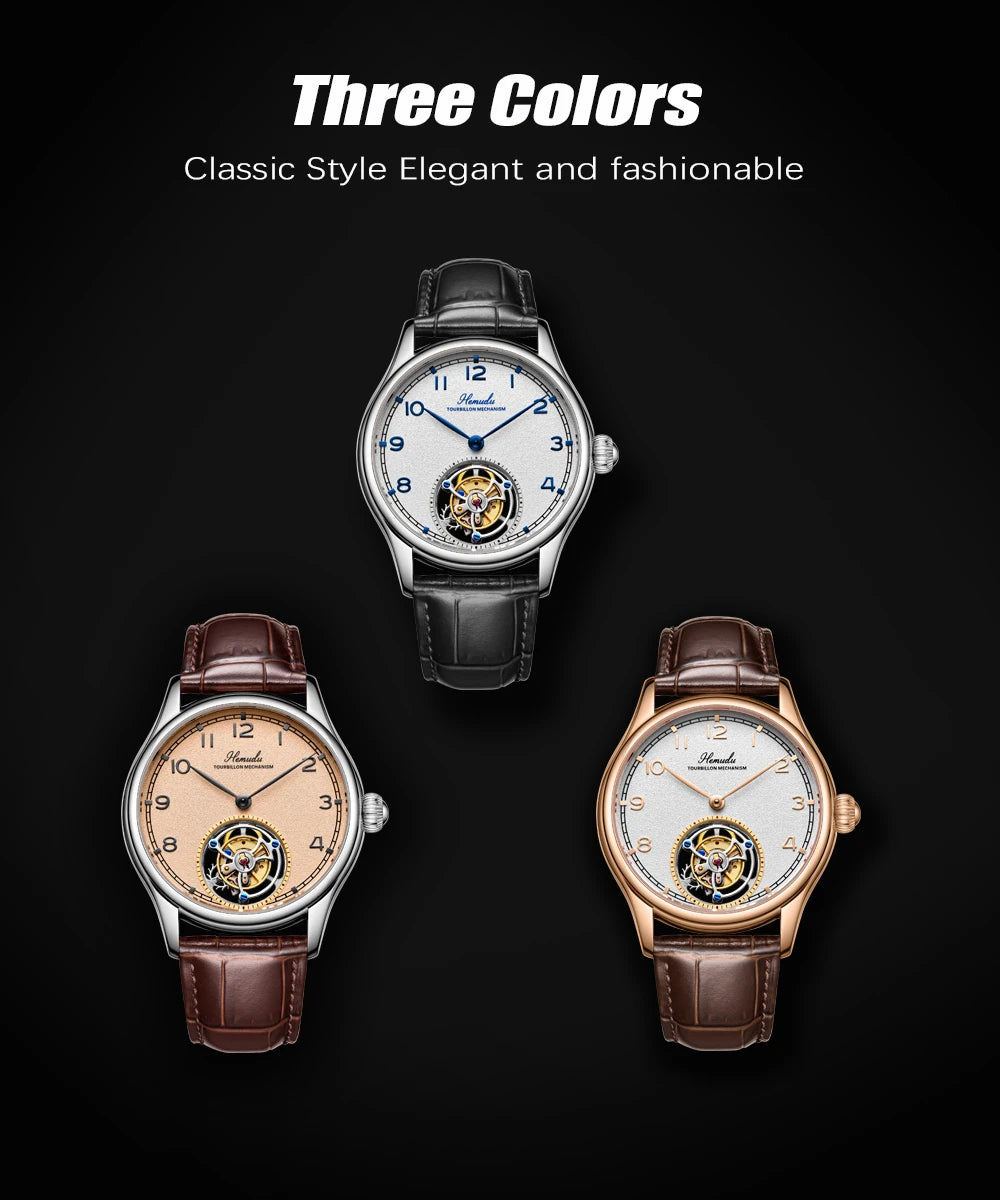 HEMUDU Flying Tourbillon Skeleton Watch