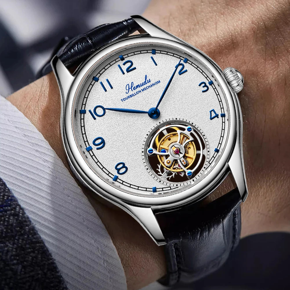 HEMUDU Flying Tourbillon Skeleton Watch