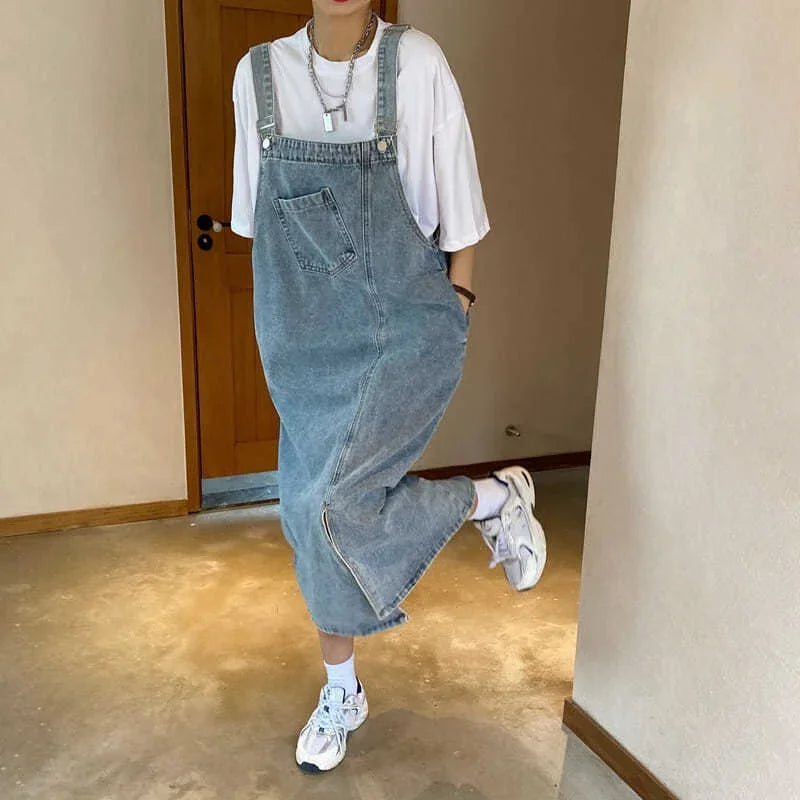 Women's Denim Overall Slip Dress
