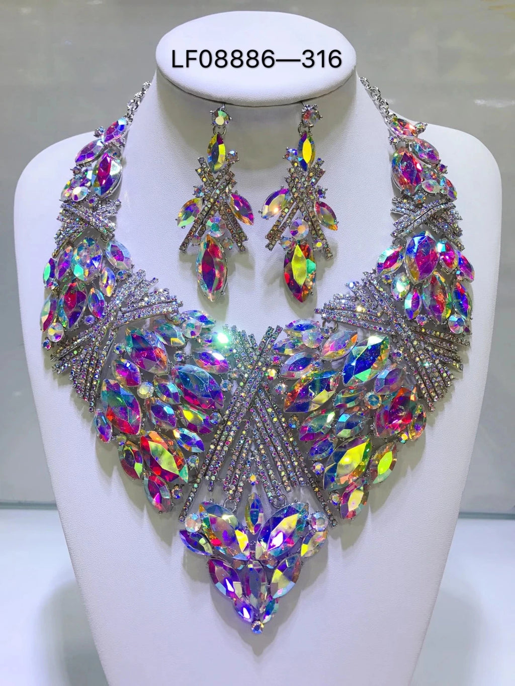 Women's Luxury Crystal Rhinestone Jewelry Set