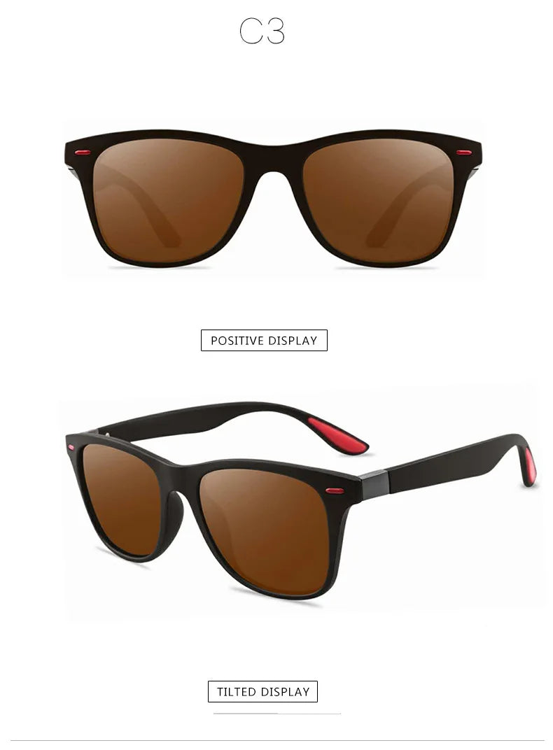 Fashion Classic Polarized Men And Women Square Sunglasses Anti Glare