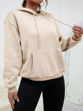 Unisex Solid Color Fleece Hoodie