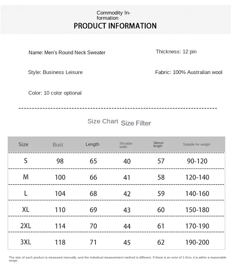 Men's Over sized Cashmere Knit Pullover