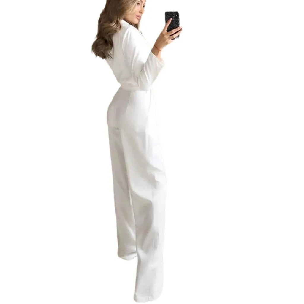 Women's High Waist Office Jumpsuit
