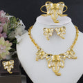 Luxury Gold-Plated Elephant Jewelry Set for Women