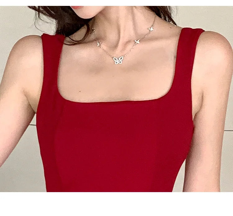 Women’s Elegant Sling Evening A-Line Dress