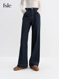 Women's High Waist Straight Winter Jeans