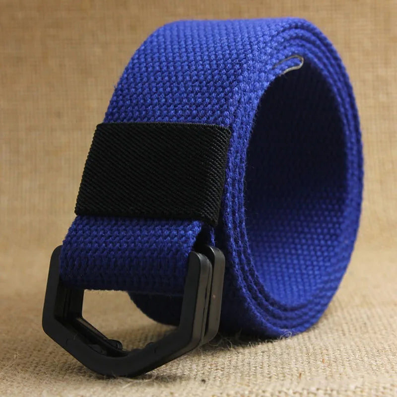 Men Female Jeans Belt Nylon Adjustable Belt Outdoor Travel Tactical Waist Belt Unisex