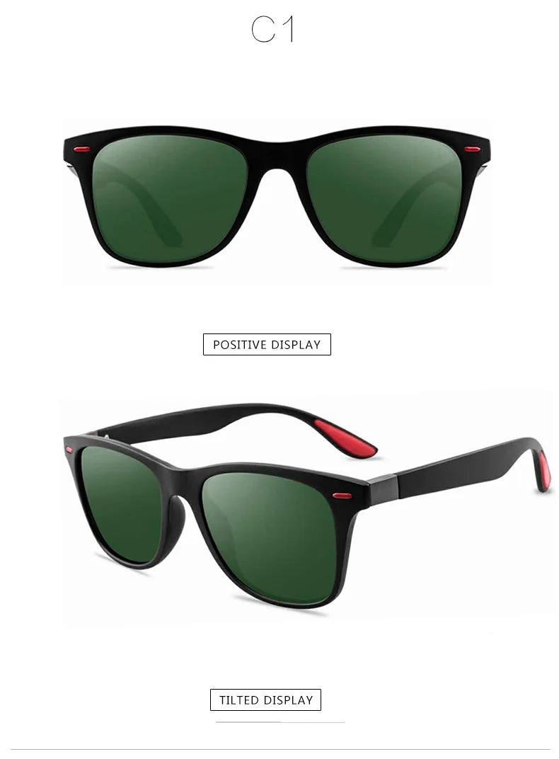 Fashion Classic Polarized Men And Women Square Sunglasses Anti Glare