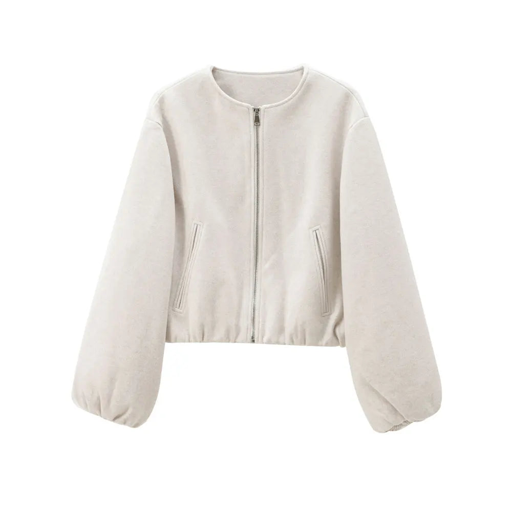 Women's Oversized Soft Bomber Jacket