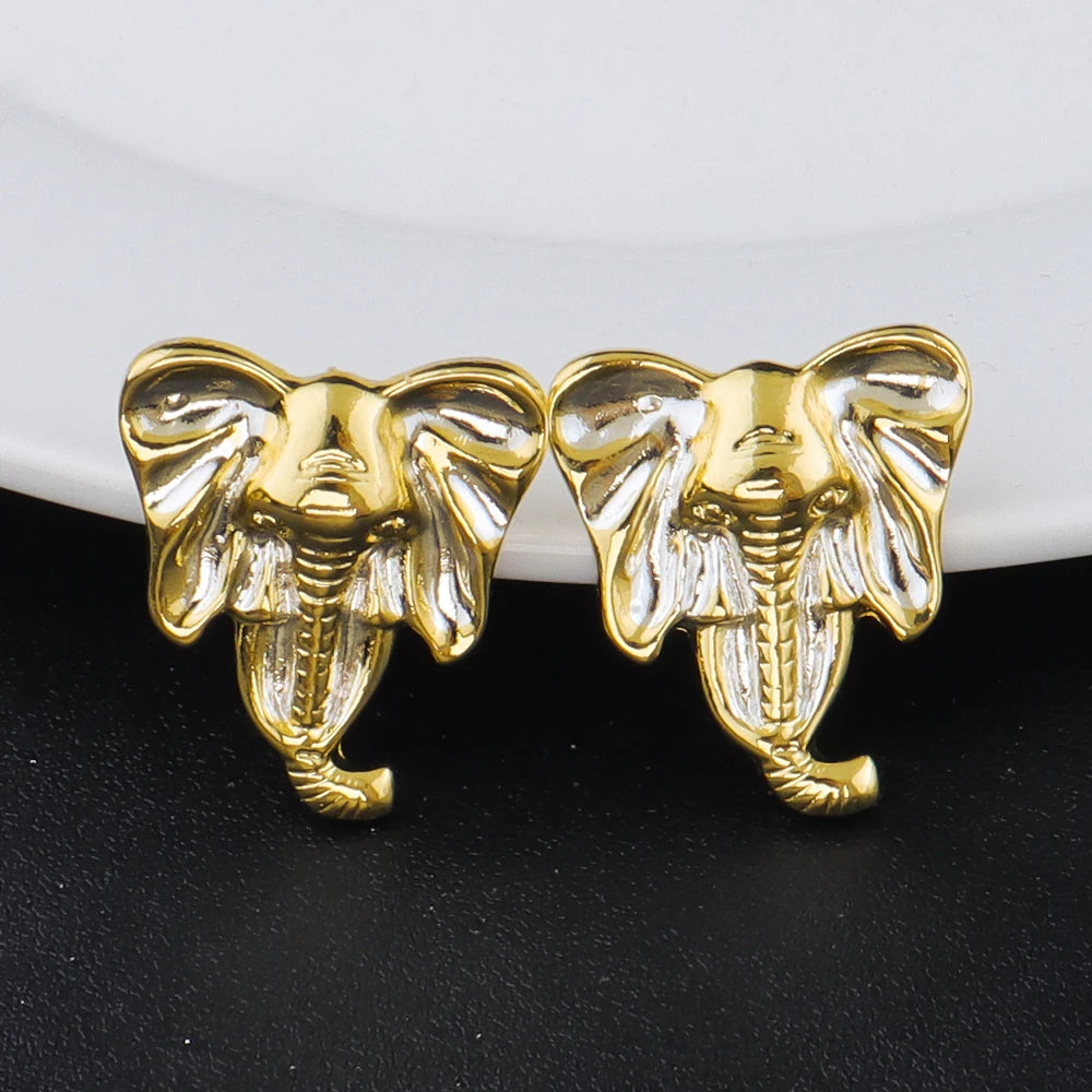 Luxury Gold-Plated Elephant Jewelry Set for Women