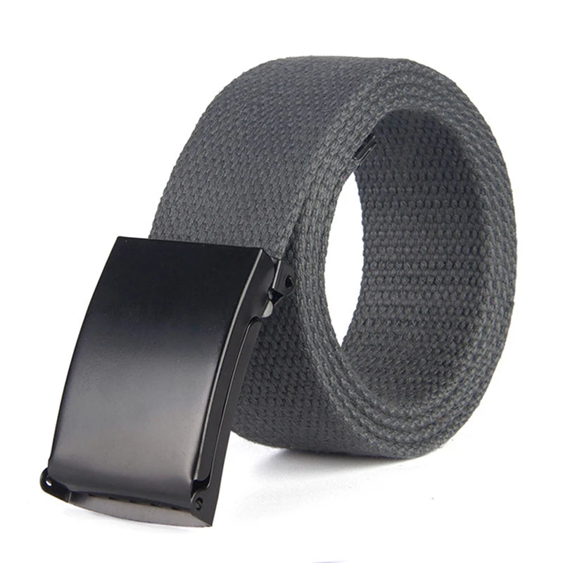Men Female Jeans Belt Nylon Adjustable Belt Outdoor Travel Tactical Waist Belt Unisex