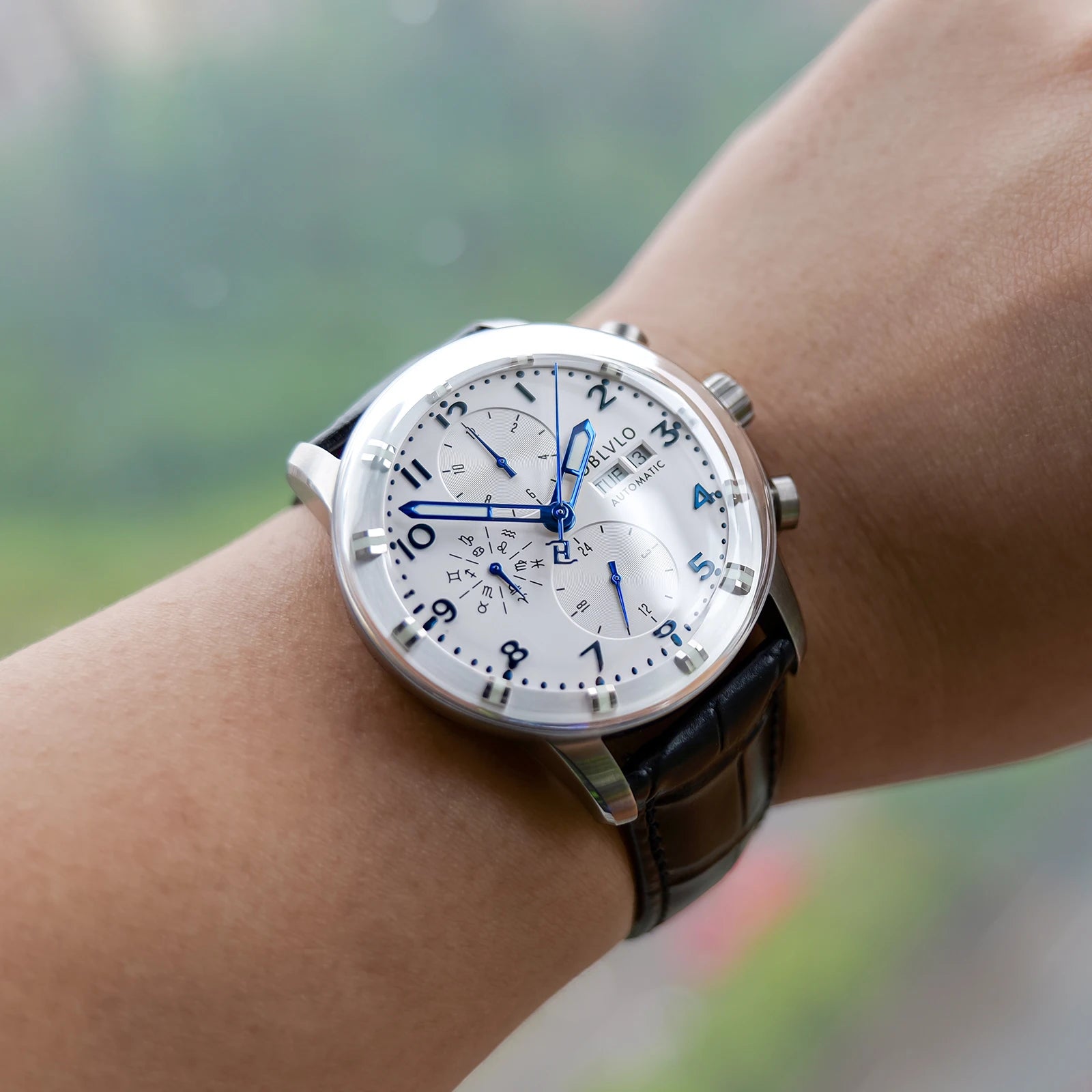 OBLVLO Men's Automatic Sapphire Watch