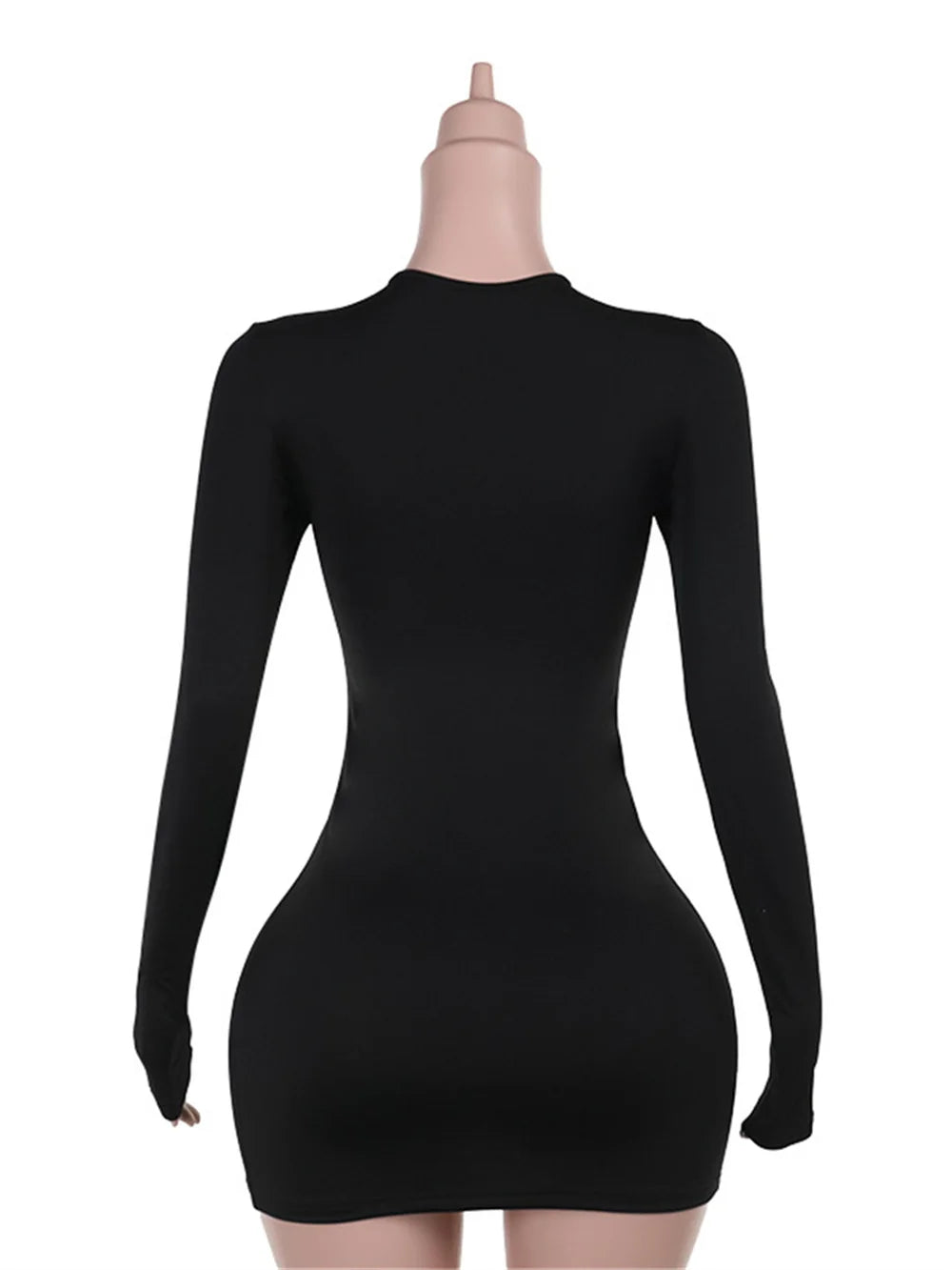 Weird Puss Shirred Body-con Mini Dress