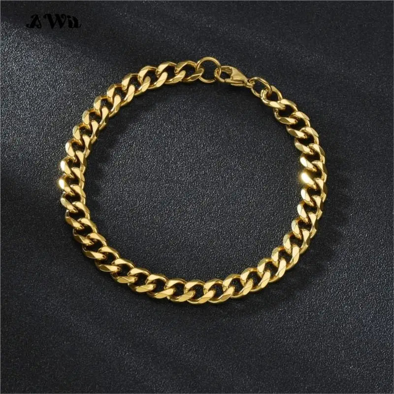 Men's Stainless Steel Miami Curb Bracelet