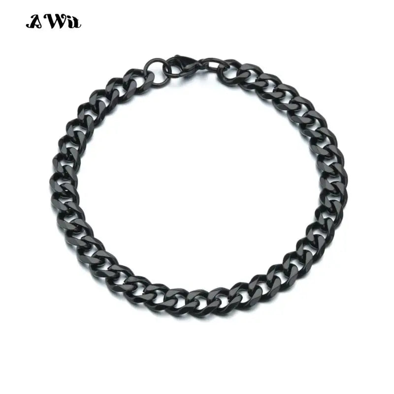 Men's Stainless Steel Miami Curb Bracelet