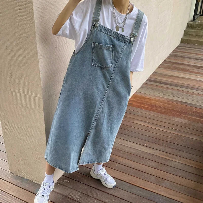 Women's Denim Overall Slip Dress