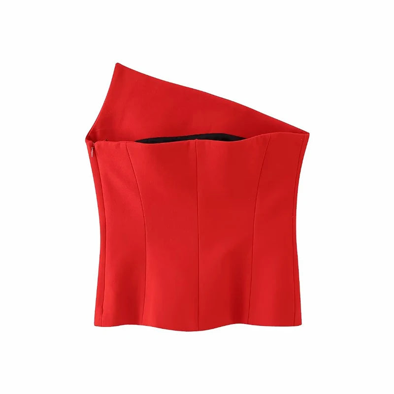 Women's Vintage Chic Cropped Slim Tank Top