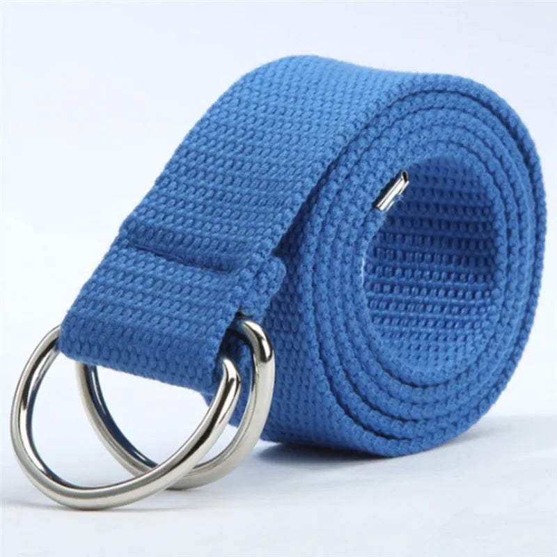 Men Female Jeans Belt Nylon Adjustable Belt Outdoor Travel Tactical Waist Belt Unisex