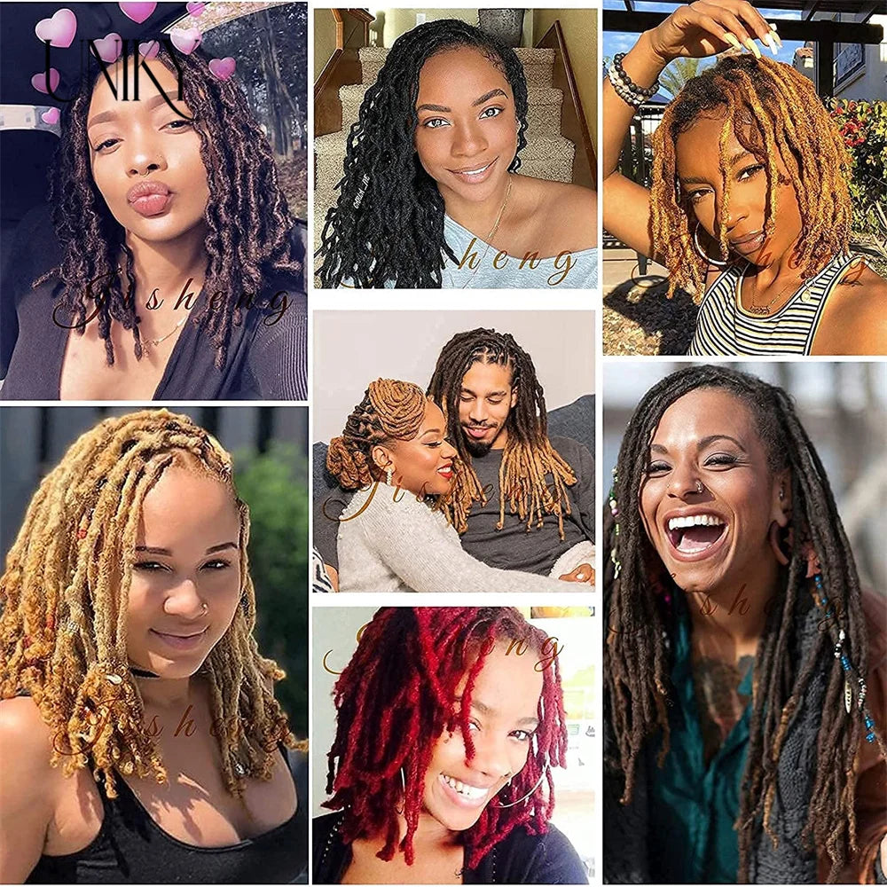 60-Strand Human Hair Dreadlocks Extensions