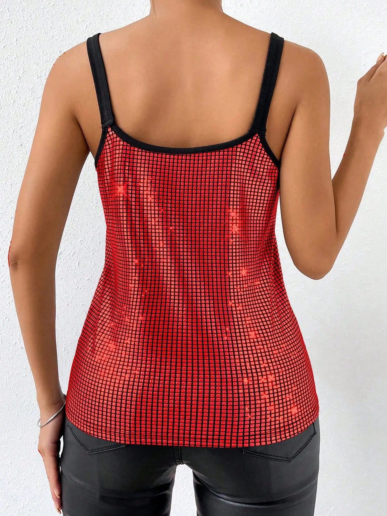 Women's Sexy Sequined Halter Backless Top