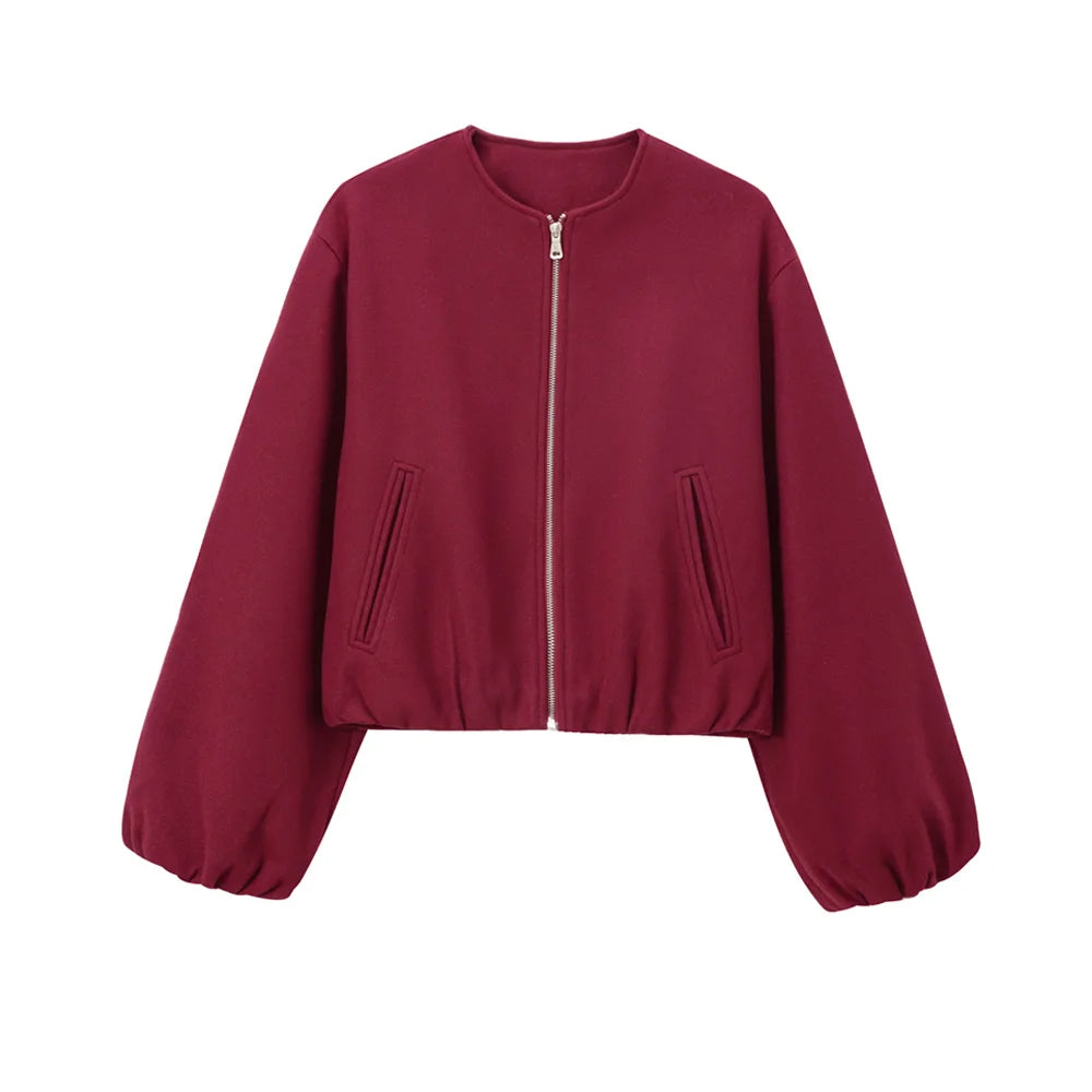 Women's Oversized Soft Bomber Jacket