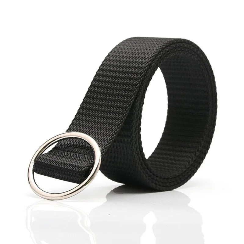 Men Female Jeans Belt Nylon Adjustable Belt Outdoor Travel Tactical Waist Belt Unisex